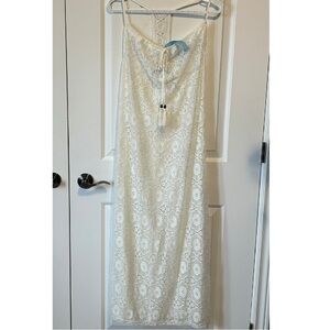 🆕 Solitaire swim lace coverup - medium